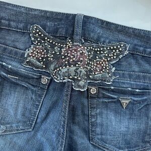 Guess Y2K Daredevil Skinny Leg Jeans – Dark Wash – Size 27